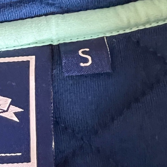 LAUREN JAMES THE LAWSON QUILTED PULLOVER IN ESTATE BLUE WOMEN'S SMALL - Picture 15 of 16